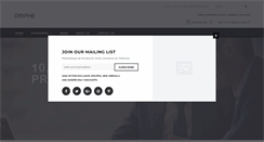 Desktop Screenshot of oriphe.com